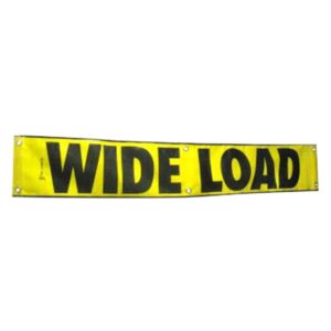Mesh wide load banner by Kaplan Tarps & Cargo Controls
